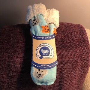 The Woolly Sock Co. Cat Pattern Cabin Socks